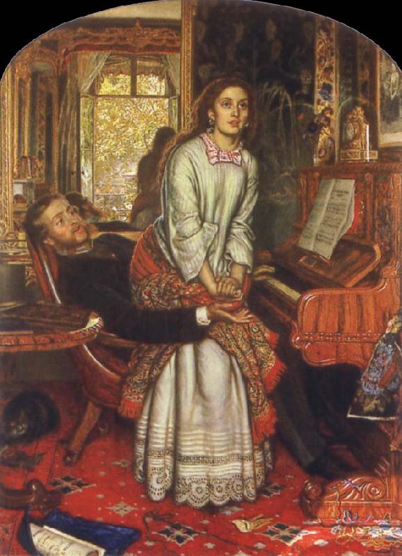 William Holman Hunt The Awakening Conscience oil painting image